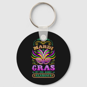 Die Original Mardi Gras Mobile Alabyma 1703 Schlüsselanhänger