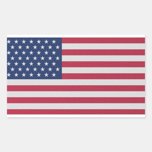 Die Original-Sammlung der amerikanischen Flagge Rechteckiger Aufkleber (Vorderseite)
