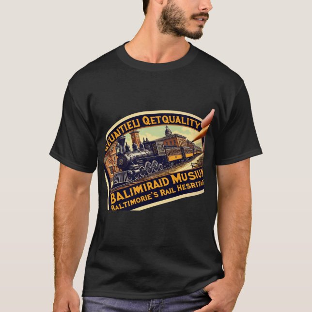 Die Original-Schiene: B&O Museum, Baltimore MD T-Shirt (Vorderseite)