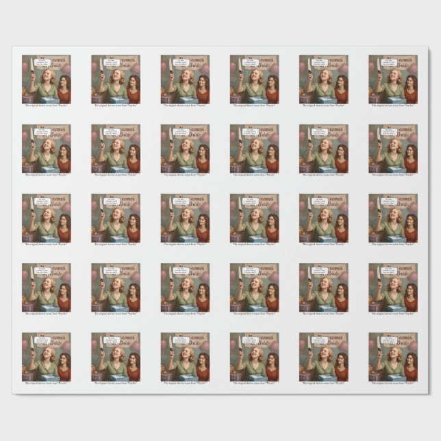 Die originale Duschszene aus Psycho. Geschenkpapier (Flach)