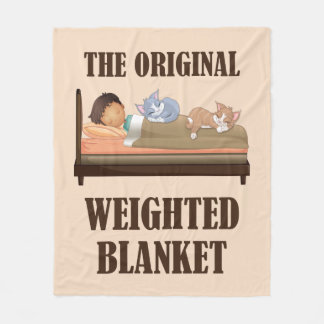 Die originale, gewichtete Blanket Niedliche Katze  Fleecedecke