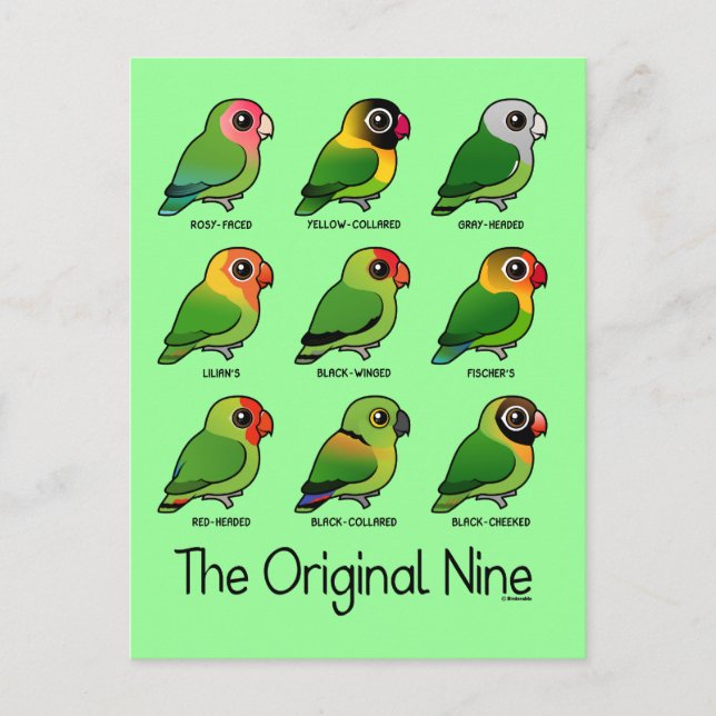 Die originelle Neun Postkarte (Vorderseite)