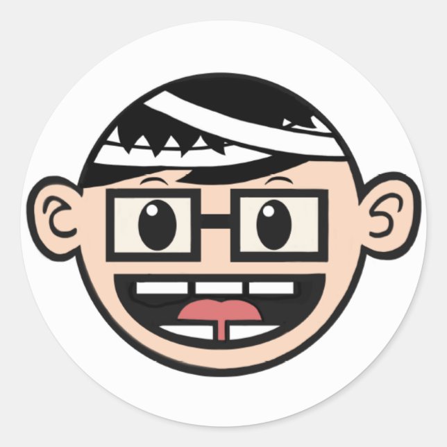 Die originelle TED Runder Aufkleber (Vorderseite)