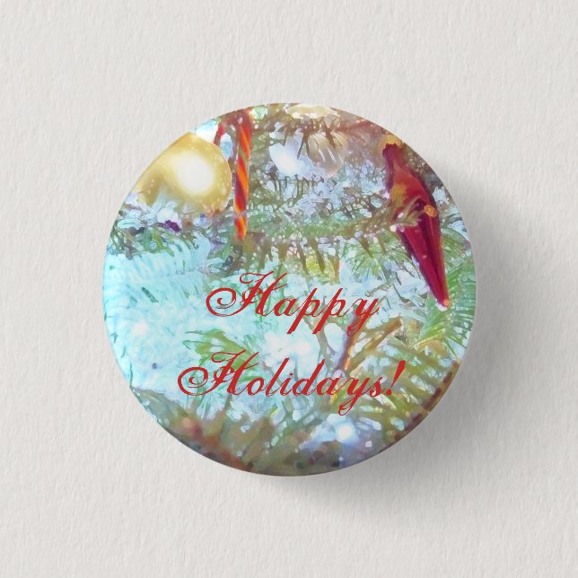 Die Ornamente der Feiertage im Licht Button (Vorderseite)