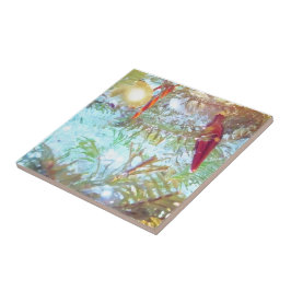 Die Ornamente der Feiertage im Licht Fliese