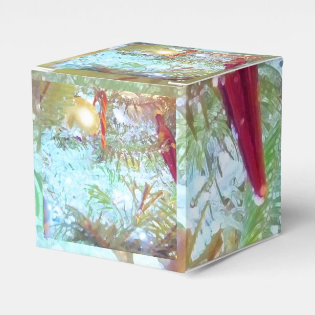 Die Ornamente der Feiertage im Licht Geschenkschachtel (Vorderseite)