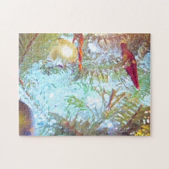 Die Ornamente der Feiertage im Licht Puzzle (Horizontal)