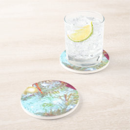 Die Ornamente der Feiertage im Licht Sandstein Untersetzer