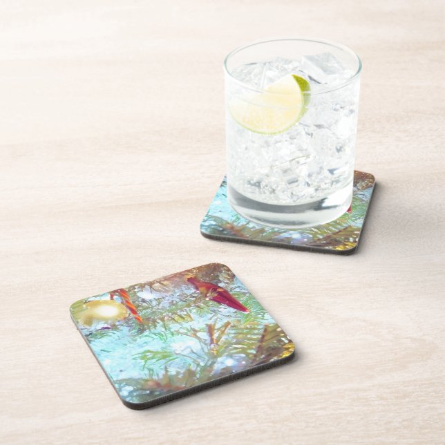 Die Ornamente der Feiertage im Licht Untersetzer (Rechte Seite)