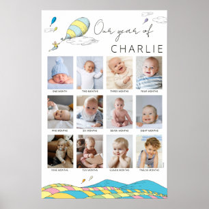 Die Orte, an die du gehst! Baby's 1. Lebensjahr Poster