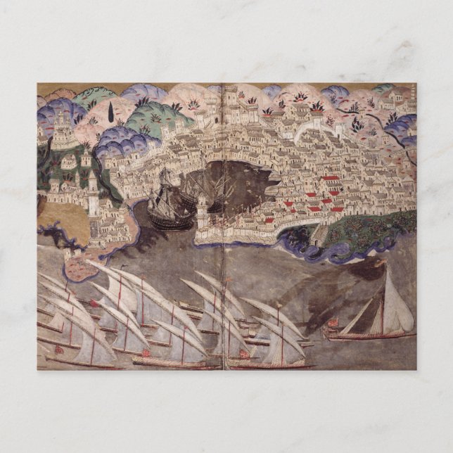 Die osmanische Flotte Postkarte (Vorderseite)