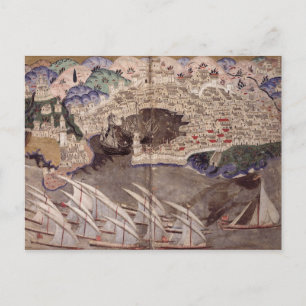 Die osmanische Flotte Postkarte
