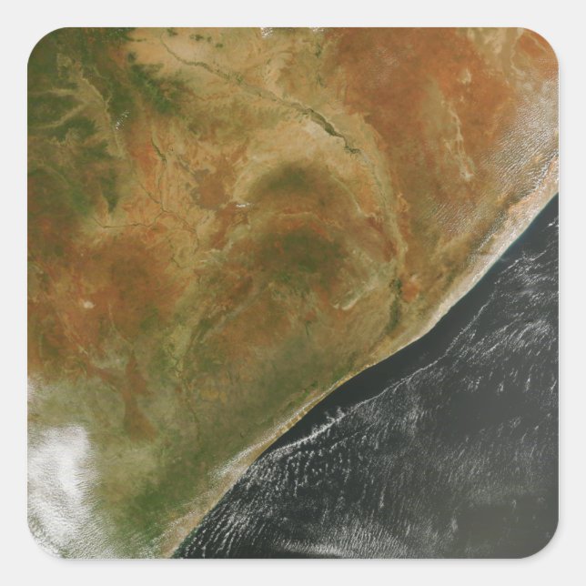 Die ostafrikanischen Nationen Quadratischer Aufkleber (Vorderseite)