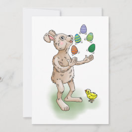 Die Ostersonnenjongliere mit den Ostereiern Einladung