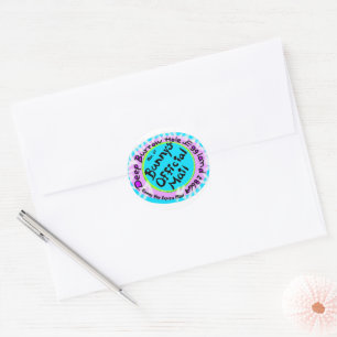 Die Ostersonnige Address Mail-Briefmarke Runder Aufkleber