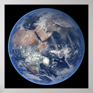 Die östliche Hemisphäre auf der Erde. Poster