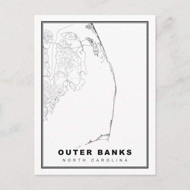 Die Outer Banks Karte (Vorderseite)
