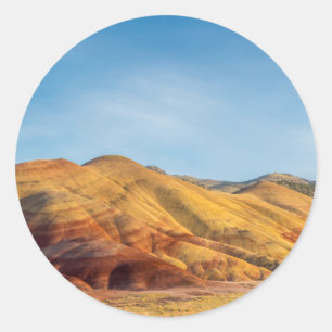 Die Painted Hills in den John Day Fossil Beds Runder Aufkleber