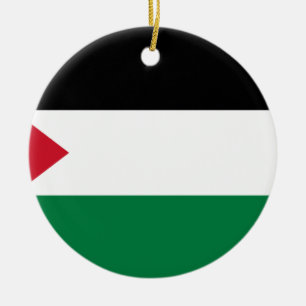 Die palästinensische Flagge (علمفلسطين) Keramikornament