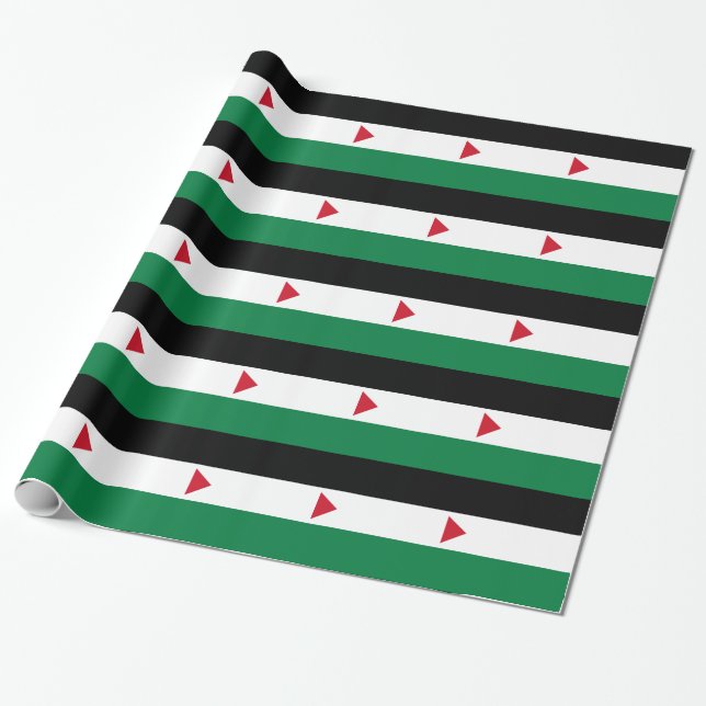 Die palästinensische Flagge (ع م ل ط ل ف س ي Geschenkpapier (Ungerollt)