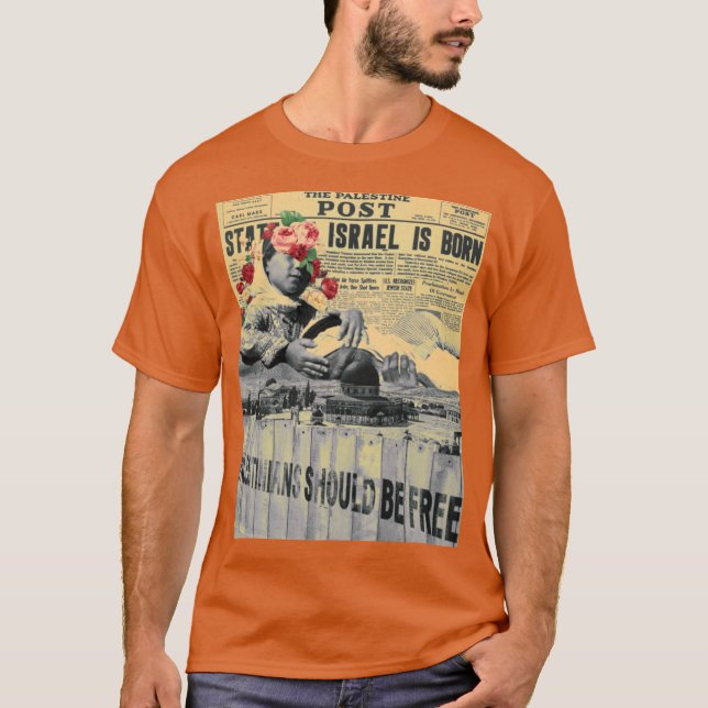Die Palestine Post Oversized T-Shirt (Vorderseite)