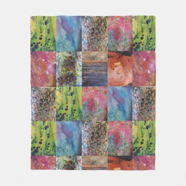 Die Palette der Natur - Inspirierte Kunst des Meer Fleecedecke (Vorderseite)