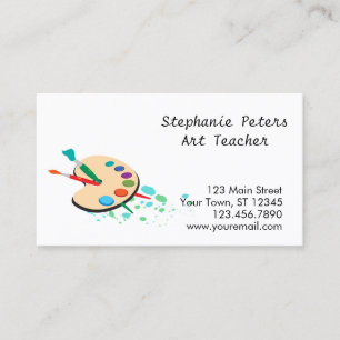 Die Palette des Künstlers Visitenkarte