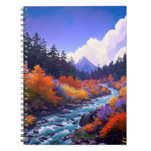 Die Palette von Rost und Wald Notizblock