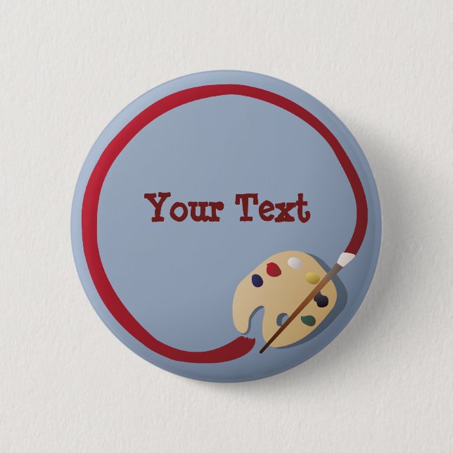 Die Paletten-Knopf des Künstlers Button (Vorderseite)