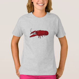 Die Panzerkrebs-T-Shirt des Mädchens T-Shirt