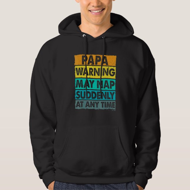 Die Papa-Warnung kann zu jeder Zeit plötzlich Nick Hoodie (Vorderseite)