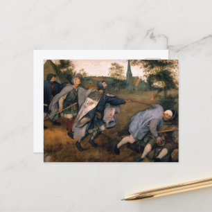 Die Parabel des Blinden von Pieter Bruegel Feiertagspostkarte