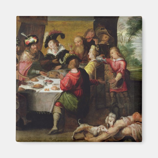 Die Parabel des reichen Mannes und des Lazarus Magnet (Vorne)
