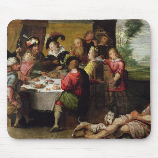 Die Parabel des reichen Mannes und des Lazarus Mousepad (Vorne)