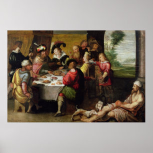 Die Parabel des reichen Mannes und des Lazarus Poster