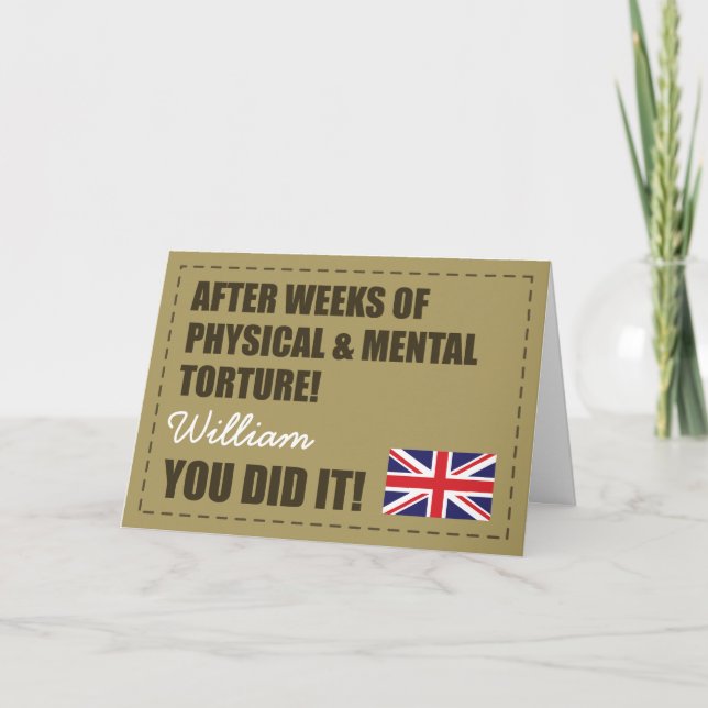 Die Parade übergeben, gratulieren der britischen A Karte (Vorderseite)