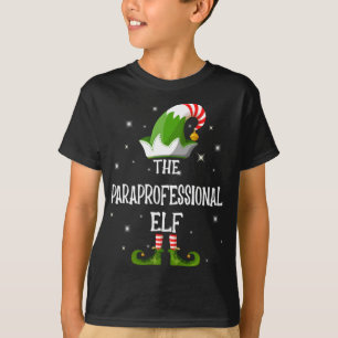 Die Paraprofessional Elf Familie passt Weihnachten T-Shirt