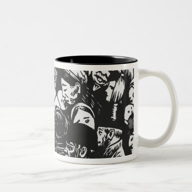 Die Paris-Menge, 1892 Zweifarbige Tasse (Rechts)