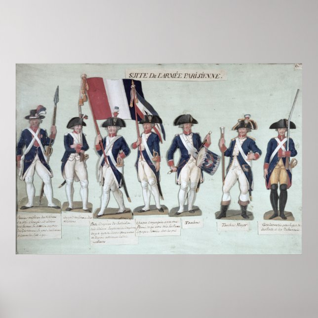 Die Pariser Armee während der französischen Zeit Poster (Vorne)