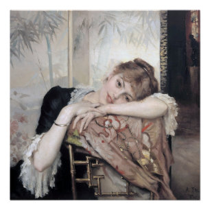 Die Pariserin von Albert Edelfelt 1883 Poster