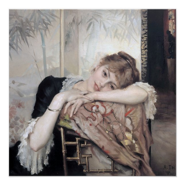 Die Pariserin von Albert Edelfelt 1883 Poster (Vorderseite)