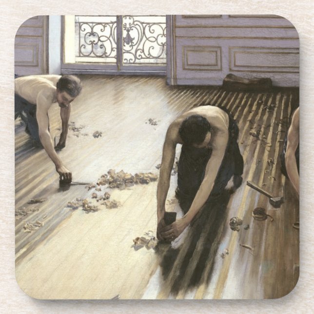 Die Parkett-Hobel, 1875 Untersetzer (Vorderseite)