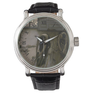 Die Parkettabschaber von Gustave Caillebotte Armbanduhr