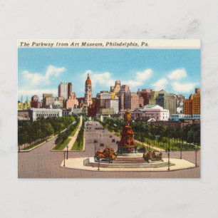 Die Parkway, Philadelphia, Pennsylvania Postkarte