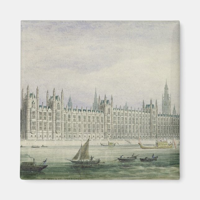Die Parlamentshäuser (Graphit, Stift & Tinte & w/ Magnet (Vorne)