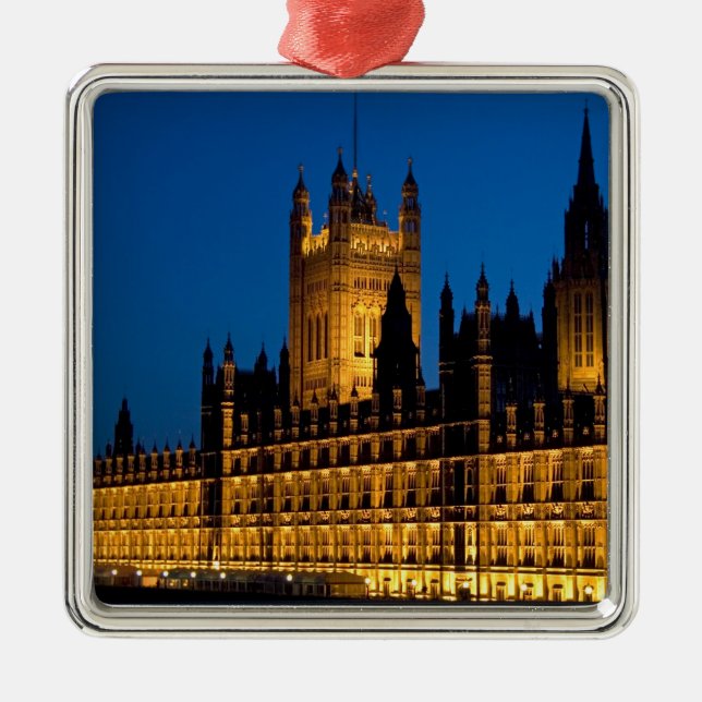 Die Parlamentshäuser in der Stadt Silbernes Ornament (Vorne)