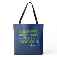Die Party beginnt nicht, Navyblau Schulter