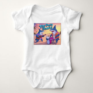 Die Party Sharks Band Baby Strampler