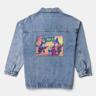 Die Party Sharks Band Jeansjacke