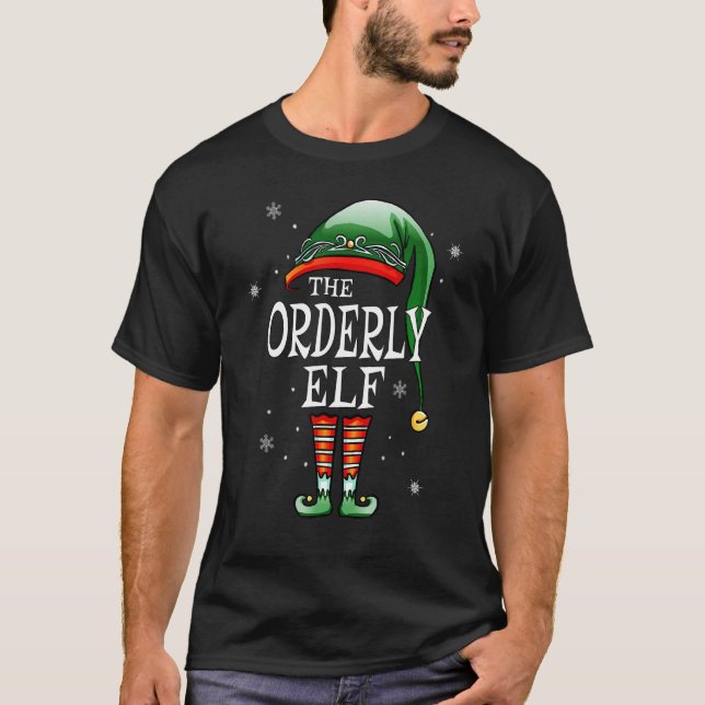 Die passende Familie Das geordnete Elf Weihnachten T-Shirt (Vorderseite)